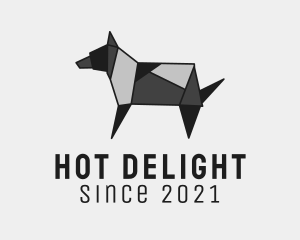 Pet Dog Origami logo design