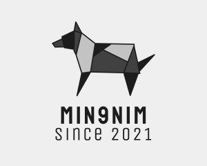 Pet Dog Origami logo design