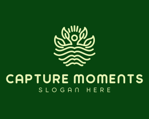 Eco Park - Nature Garden Leaves logo design