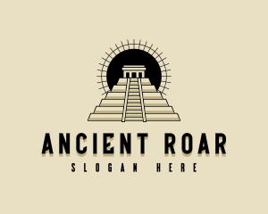 Ancient Mayan Pyramid logo design