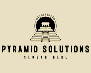 Pyramid - Ancient Mayan Pyramid logo design