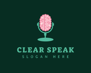Speak - Brainy Radio Host logo design
