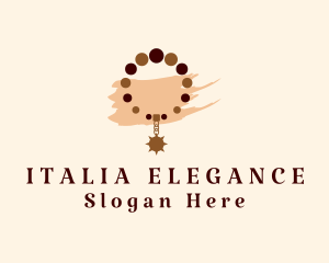 Elegant Necklace Jewelry  logo design