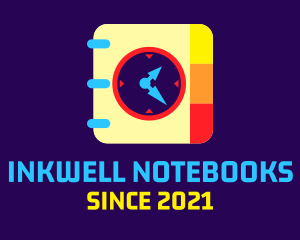 Notebook - Colorful Planner Clock logo design