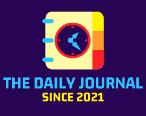 Journal - Colorful Planner Clock logo design