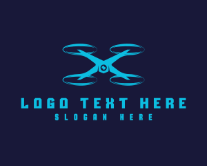 Aircraft - Photography Media Drone logo design