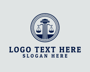 Column - Lawyer Legal Justice logo design