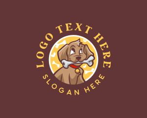 Puppy Daycare - Dog Bone Puppy logo design