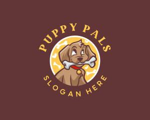 Dog Bone Puppy logo design