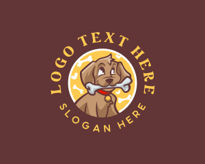 Hound - Dog Bone Puppy logo design