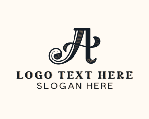 Stylist - Vintage Elegant Brand Letter A logo design