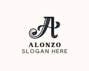 Vintage Elegant Brand Letter A logo design