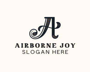 Vintage Elegant Brand Letter A logo design