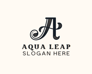 Vintage Elegant Brand Letter A logo design