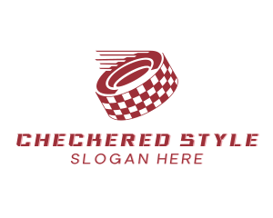 Checkered - Checkered Racing Tire logo design