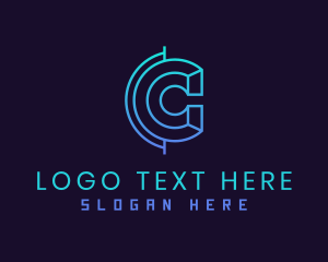 Advertising - Globe Atlas Letter C logo design
