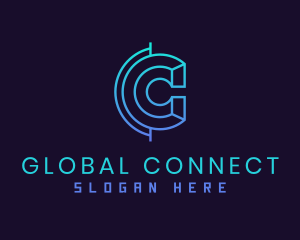 Globe - Globe Atlas Letter C logo design