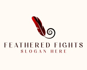 Feather Quill Writing logo design