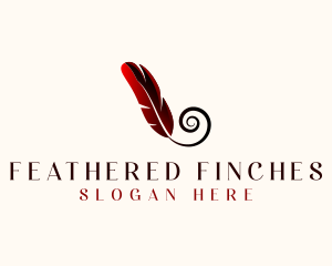 Feather Quill Writing logo design