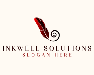 Writing - Feather Quill Writing logo design