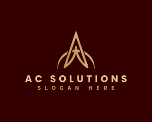 Luxury Arch Letter A logo design