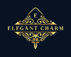 Vintage Elegant Ornament logo design