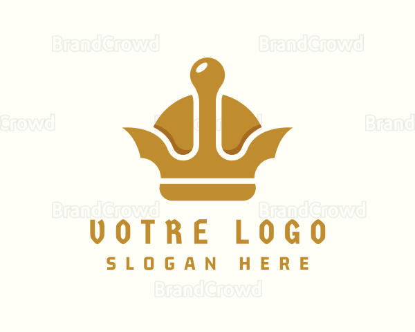 Gold Viking Crown Logo