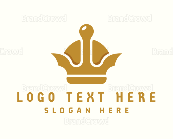 Gold Viking Crown Logo