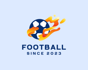 Championship - Soccer Ball Flames logo design