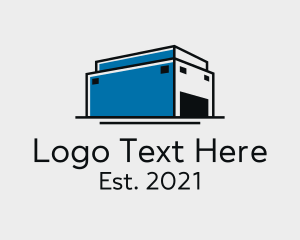 Delivery - Factory Warehouse Storage logo design