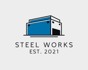 Factory Warehouse Storage logo design