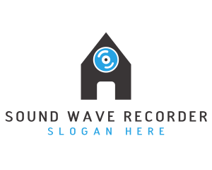 Record CD House logo design