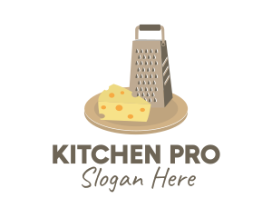 Kitchen Cheese Board Grater  logo design