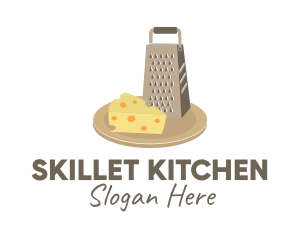 Kitchen Cheese Board Grater  logo design