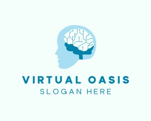 Digital Human Brain logo design