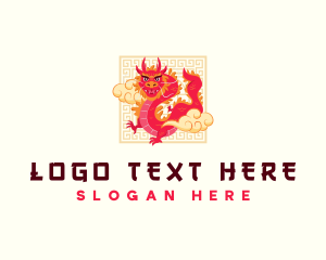 Heritage - Chinese Festival Dragon logo design