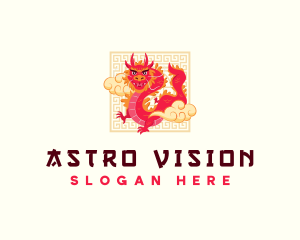 Chinese Festival Dragon logo design