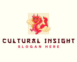 Chinese Festival Dragon logo design