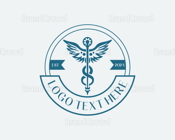 Pharmacy Medical Caduceus Logo