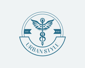 Pharmacy Medical Caduceus Logo