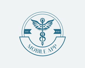 Pharmacy Medical Caduceus Logo