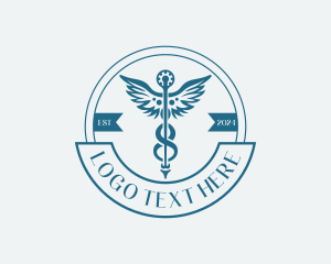Laboratory - Pharmacy Medical Caduceus logo design