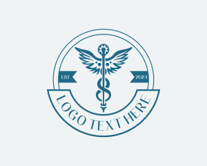 Pharmacy Medical Caduceus Logo