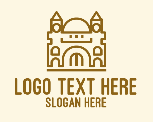 Gold - Simple Temple Dome logo design