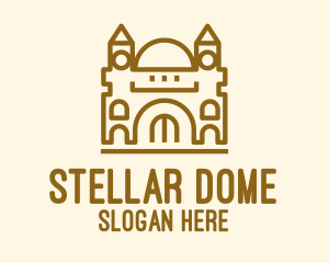 Simple Temple Dome logo design