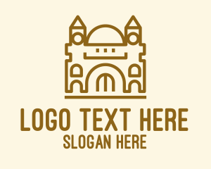 Simple - Simple Temple Dome logo design