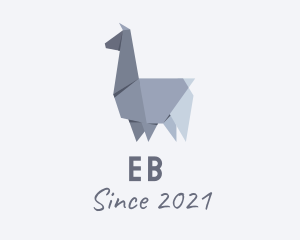 Zoo - Alpaca Llama Origami logo design