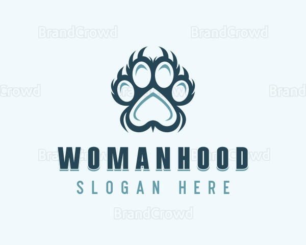 Veterinarian Pet Grooming Logo