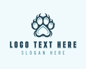 Veterinarian Pet Grooming Logo