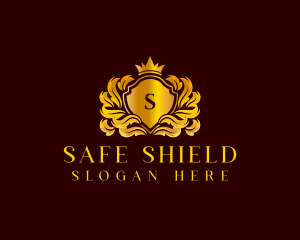 Premium Shield Crown logo design